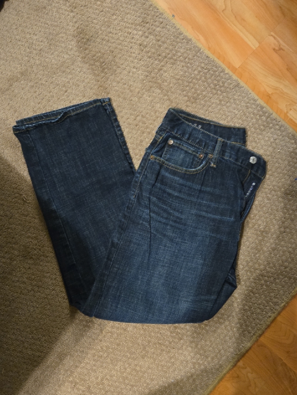 Nwot Lucky Brand 329 Men's Straight Dark Indigo Jeans 34x30